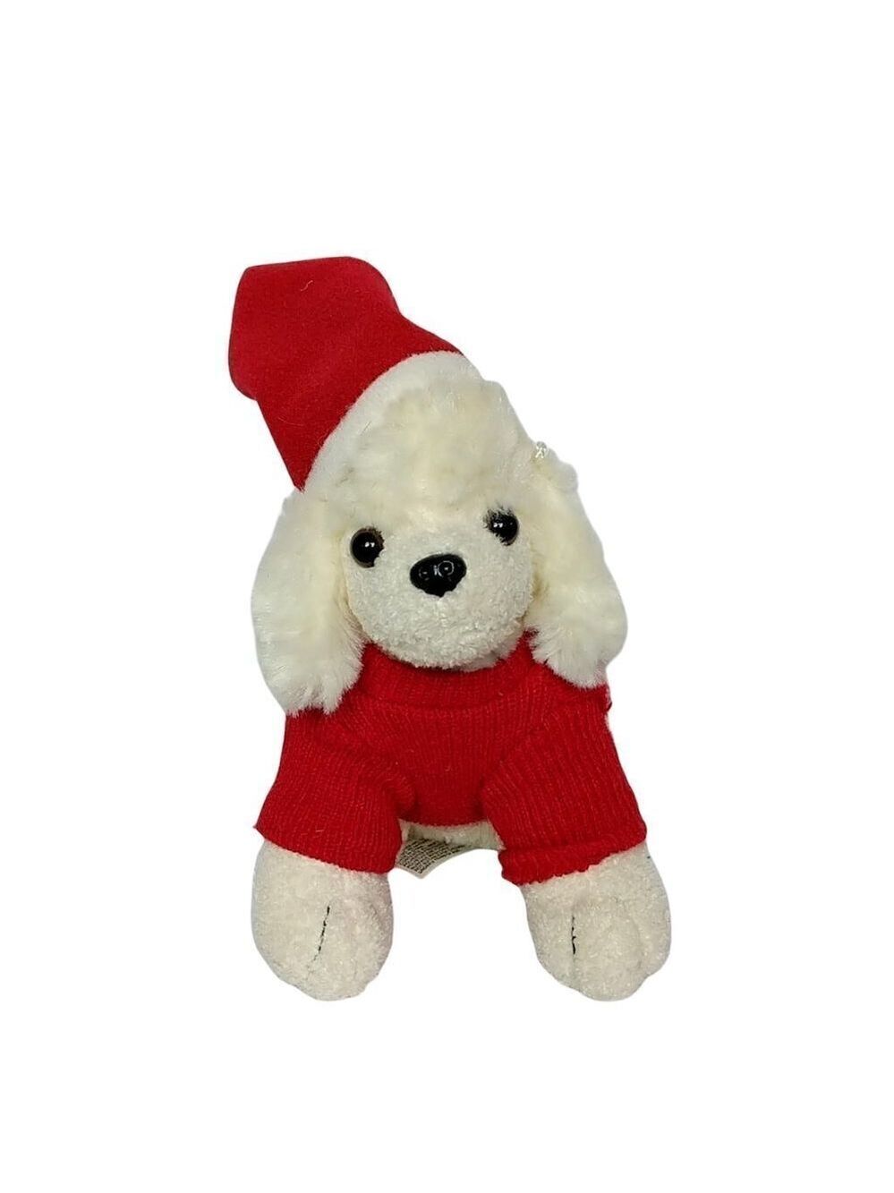 Bestever Santa Hat Puppy Dog Plush 7 Inch